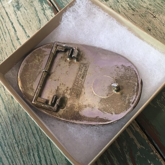 Pacifica Gold and Black Led Zeppelin Belt Buckle - Picture 2 of 5